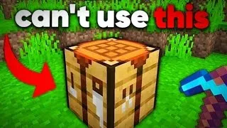 Thumbnail: Can I Beat Minecraft Without a Crafting Table?