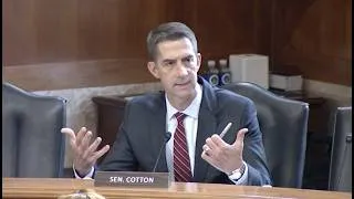 Thumbnail: July 22, 2026: Cotton Q&A at Energy and Natural Resources Committee Hearing