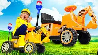 Thumbnail: Senya Bought a New Toy Tank and Big Tractor