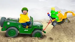 Thumbnail: A Tiny Tractor Needs Help! Senya Starts a Big Vehicle Rescue
