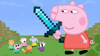 Thumbnail: 6 Minecraft Speedrunners vs GIANT Peppa