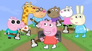 Thumbnail: Minecraft Speedrunner Peppa vs 6 Hunters Animation