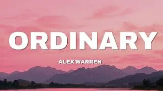 Thumbnail: Alex Warren - Ordinary (Lyrics)