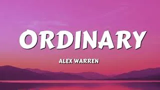 Thumbnail: Alex Warren - Ordinary (Lyrics)