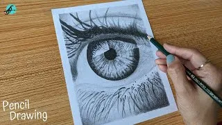 Thumbnail: The Eye I Eye Pencil Drawing I How to Draw Human Eye using graphite pencil I Eye Closeup Drawing