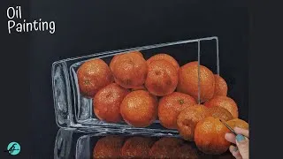 Thumbnail: How To Paint ORANGES in Oil I OIL PAINTING TIME LAPSE I Realistic Orange Painting I Still life art