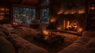 Thumbnail: Warm Fireplace & Gentle Snowfall | Soft Piano Music for Deep Sleep, Relaxation and Focus