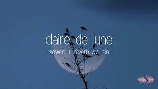 Thumbnail: Claude Debussy - Claire de lune slowed + reverb with Rain Sounds 1 hour / Relaxing Piano Music