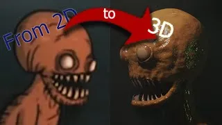 Thumbnail: If it was real? "Сreepy tale 2" monster become 3D (blender)
