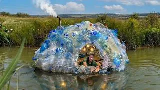 Thumbnail: Genius Invention ! Floating House Made from Plastic Bottles ! Crazy bushcraft experiment
