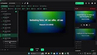 Thumbnail: G-PRESENTER WORSHIP SOFTWARE: Split Bible Verse as shown on the live output screen