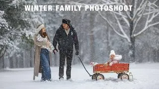 Thumbnail: Family Photoshoot with Snowfall! How I photograph families in winter wonderland. 