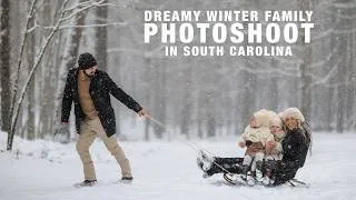 Thumbnail: Dreamy Winter Family Photoshoot behind the scenes. Canon R5 + Canon RF 85mm 1.2 