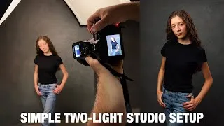 Thumbnail: Simple Two-Light Studio Setup with Large Soft Boxes for Portrait Photography