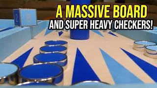Thumbnail: BACO Tiffany Blue 23" Grand Metal Luxury Backgammon Board - Review