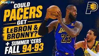 Thumbnail: Could the Pacers Get LeBron James & Bronny? + Pacers Fall to Raptors in Summer League