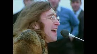Thumbnail: Don't Let me Down. fan edit from "Get Back", 2021 split screens including John's ad-libbed gibberish