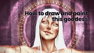 Thumbnail: 4 Hour Digital Painting- goddess Illustration