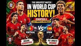 Thumbnail: The Most INSANE Match in FIFA World Cup History! 😱 Portugal vs Spain Full Story