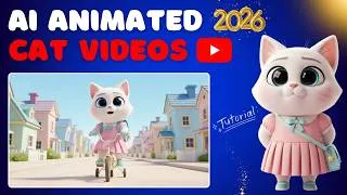 Thumbnail: HOW TO GENERATE AI CAT VIDEOS ?  YOUTUBE AUTOMATION