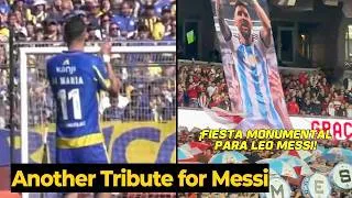 Thumbnail: Angel Di Maria's applause for Messi a tribute moment during Rosario Central vs Newell's 🥹🇦🇷