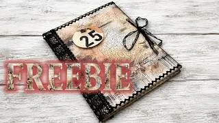 Thumbnail: FREEBIE! Whispered Lace Soft Spine Journal Cover