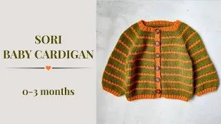 Thumbnail: Seamless Top-Down Baby Sweater | Sori Baby Cardigan Knitting Tutorial