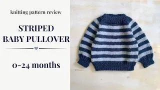 Thumbnail: Striped Baby Pullover Knitting Pattern Review | Top-Down Baby Sweater
