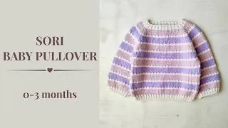 Thumbnail: Seamless Top-Down Baby Sweater | Sori Baby Pullover Knitting Tutorial