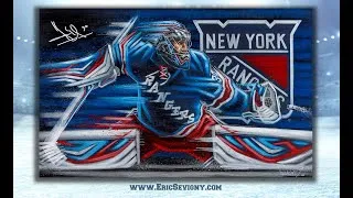 Thumbnail: The Best of New York and Sweden : Henrik 'The King' Lundqvist. Sevigny Art & Fanatics
