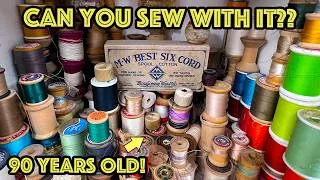 Thumbnail: Testing My Vintage And Antique Thread! Can You Sew With Old Thread??