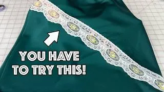 Thumbnail: How To Add A Lace Inset To Any Garment! Full Step By Step Tutorial!