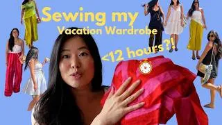 Thumbnail: Sewing my Vacation Wardrobe | How many pieces can I make in under 12 hours?!