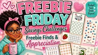 Thumbnail: 🦋Freebie Friday Savings Challenges $60| Freebie Finds & Appreciation Friday