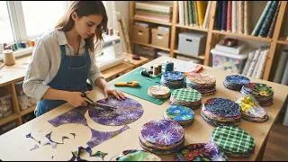 Thumbnail: Turn Fabric Scraps Into Something Beautiful – Easy Circle Sewing Project 🧵