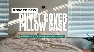 Thumbnail: DIY Bedding Set | Sew your own custom duvet cover and pillow case