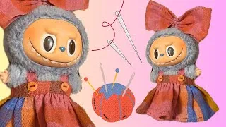 Thumbnail: Hand-sewing a cute little dress for a monster 