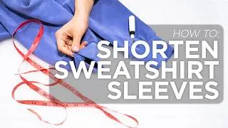 Thumbnail: Learn to Sew - How to Shorten Sweatshirt Sleeves (Knit Cuffs)!!
