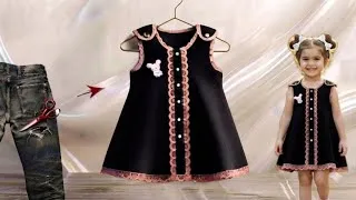 Thumbnail: ​✂️👖 Super Cute Lace Baby Dress from Old Jeans! Easy & Fun DIY Transformation 👗✨