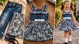 Thumbnail: 🔥 Turning Tattered Jeans & Tulle into THIS Trendy Little Girl's Dress! 🤯