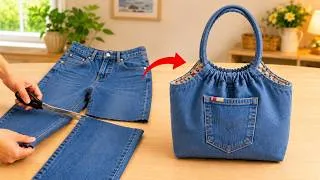 Thumbnail: Don't Throw Away Denim Scraps | Make a DIY Bag That Looks Expensive