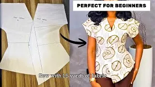 Thumbnail: How to cut and sew a TRENDY OVERLAP TOP with Asymmetry hemline| Sewing tips and tricks