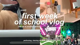 Thumbnail: shs diaries - first week of school vlog (life as a student-artist) // a chill week 🐈