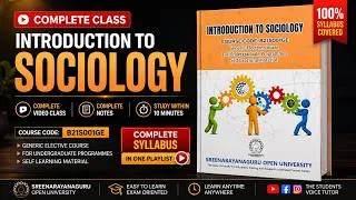 Thumbnail: Introduction to Sociology Unit 1 | SGOU FYUG & UG (SGB24SO101MC & B21SO01DC)