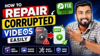 Thumbnail: How to Repair Corrupted Videos Online & Offline | Fix Damaged MP4 Files Easily