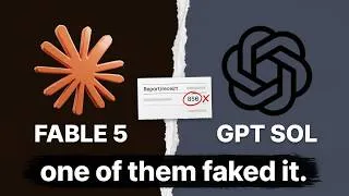 Thumbnail: I Made Fable 5 and GPT 5.6 Sol Build the Same Business (One Faked the Results)