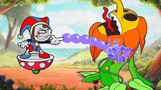 Thumbnail: POMNI VS All Cuphead Bosses With Extreme Rapid Fire Rate ( Lobber ) !!