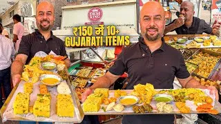 Thumbnail: Jodhpur Mein ₹150 Ka Gujarati Breakfast Platter 😍 | 10+ Gujrati Items | Street Food India 