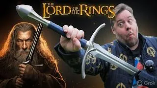 Thumbnail: The NEW battle grade Gandalf Glamdring SWORD is AMAZING! - Lord of the rings swordier REVIEW!