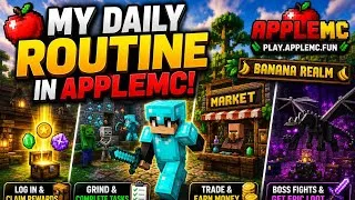 Thumbnail: How I Play AppleMC Every Day 👀 #Minecraft #Survival #AppleMC